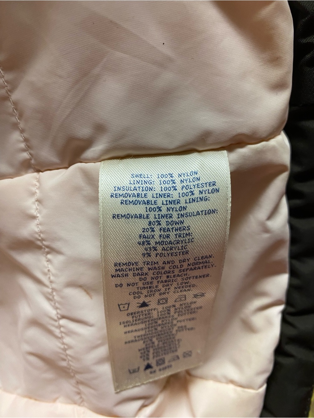 Lands' End Kids Brown Hooded Puffer Jacket - Picture 6 of 6
